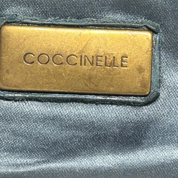 Coccinelle Womens Green Leather Shoulder Handbag.Made In Italy. Vintage.Medium - Picture 5 of 10